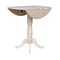 International Concepts Round 42 in Rd Dual Drop Leaf Pedestal Table, 41.5 inH, Unfinished, Ready to Finish, 42 in W, 42 in L K-42DPT-6B-2 - alternate 3